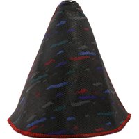 Le Mans Confetti JDM Bride Style Hyper Fabric Shifter Boot Racing Gear Shift Knob Cover Collars With Red Stitching