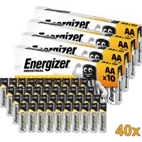 qawaaEnergizer Industrial AA Alkaline Batteries 40 Pack – 1.5V LR6 MN1500 Long Lasting Power for Home, Office & Professional Useeaa