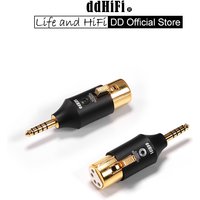 DD ddHiFi XLR44C Balanced XLR 4Pin to 4.4mm Adapter, Adapt Traditional XLR 4Pin Headphones Cables to 4.4mm Terminated Devices