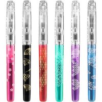 New Original PLATINUM PSQ-500WA PREPPY Colorful Transparent Fountain Pen F Nib Student Limited Business Stationery Writing Gift