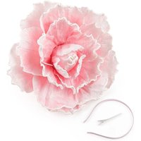 New Exaggerated Flowers Fascinator Rose Flowers Bridal Makeup Prom Headwear Hair Band Women