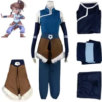 Korra Anime Avatar Cosplay Costumes pour femmes, le dernier maître de l'air, Halloween, festival de Noël, fête de carnaval