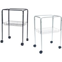 Bird Cage Stand with Wheel Practical Side Table for Bathroom Nursery Bedroom