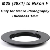 M39-Nikon Only For Macro M39 (39x1) lens - Nikon F Mount Adapter Ring M39-F M39-Nik M39-AI for Nikon D6 D800 D850 D7100 etc.