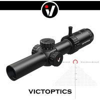 VictOptics S6 1-6x24 SFP Luneta Celownicza Z Czerwonym i Zielonym Podświetleniem, System Blokady Wieżyczki, Szerokie Pole Widzenia Do AR 15 .223 5.56