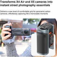 Street Grip Vlog Holder Combo Camera Grip Holder for insta360 X4 air/X5 Camera Bluetooth-compatible Street Photography Handle