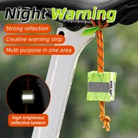 ESLNF Reflective Bike Seat Hanger Safety Pendant High Visibility Night Riding Accessory Unique for Road Mountain Bikes
