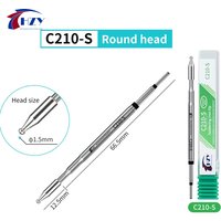 HZY C210-S Soldering Iron Tips Ball Head Replacement Welding Tools For T210 T26 Soldering Iron Station Handle PCB IC Repair Tool
