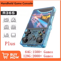R36Plus Big Screen Linux OS Retro Game Console R36S Plus 3.5inch IPS Screen Wifi for GBA 10+ Emulator Pocket Video Player