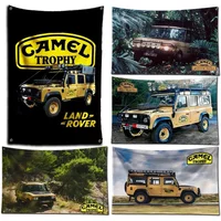 3x5 Ft CAMEL TROPHY Car Flag Polyester Digital Printing Car Banner for Garage Wall Art Out Door Decoration With Brass Grommets