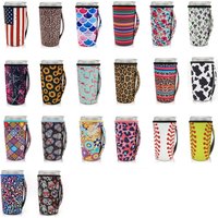 Reusable Iced Coffee Cup Sleeve Neoprene Insulated Sleeves Cup Cover Holder Idea for 20oz Tumbler Cup