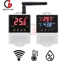 Thermostat Wifi, hygrostat numérique 12V 110V 220V, régulateur de température et d'humidité, incubateur de voiture automatique, thermorégulateur