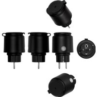 MOES Tuya WiFi Smart Plug 16A EU Socket, Outdoor Waterproof Smart Outlet with Energy Monitor, Works Alexa Google Home