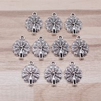 IFOCUS 10pcs/Lot Peacock Charms For DIY Jewelry Making Zinc Alloy 21x15mm/0.83x0.59inch
