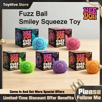 【In Stock】New Nee Doh Fuzz Ball Cute Flower Shape Soft Non Sticky Stress Relief Squeeze Toy For Office Home Kids Adults