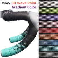 VXM Road Bike Handlebar Tape Wave Point Gradient Color Bar Tapes Soft Anti-Vibration Wrap Tape Durable