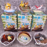 Re-ment Pokémon Terrarium Collection 13 Pokeball Blind Box Pikachu Eevee Jolteon Latias Mini Anime Action Figure Toys for Gifts