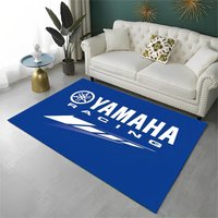 3D Y-Yamaha Racing Moto Sign Carpet Rug for Playroom Bedroom Living Room Sofa Home Decor,kids Game Area Rug Non-slip Floor Mat