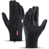 AliExpress NONE Ski Winter Cycling Gloves For Men Women Touchscreen Waterproof Anti-slip Zipper Warm Gloves Outdoor Sports Skiing Riding Gloves
