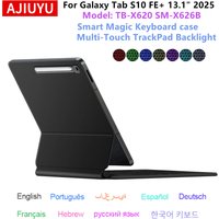 Magic Keyboard Case for Samsung Galaxy Tab S10 FE Plus 13.1 SM-X620 SM-X626B Tab S10 FE+ Tablet Smart Magnetic Book Cover Folio