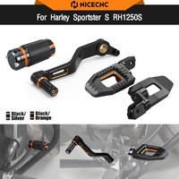 For Harley Sportster S RH1250S 2021-2024 Adjustable Rider Footpegs Footrests Rear Brake Pedal Lever Tip Gear Shift Lever RH1250S