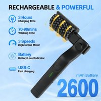 Electric Grill Brush 2 in 1 Cordless Rechargeable Grill Cleaning Brush Stainless Steel Brush Head 3-Speed Power for BBQ Grates