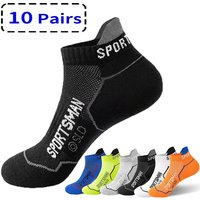 5/10Pairs High Quality Men Ankle Socks Breathable Sports Socks Mesh Casual Athletic Summer Thin Cut Short Sokken Size 38-44