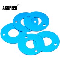 AXSPEED 5Pcs/Set Aluminium Alloy Motor Gasket for Tamiya TT02 1/10 RC Drift Car Upgrade Parts Accessories