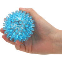 Spiky Ball Hollow Soft Transparent Strength Recovery Exercise Stress Relief Massage Ball for Hand Wrist