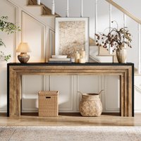 Tribesigns 70.9-Inch Long Console Table, Farmhouse Narrow Wooden Sofa Table Behind The Couch for Living Room, Entryway