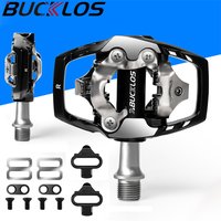AliExpress BUCKLOS MTB Clipless Pedal for SPD System Durable Mountain Bike Self-locking Pedal Aluminum Alloy Mtb Pedals for SHIMANO M8020