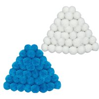 200g Pool Filter Balls Efficient Replacement Pump Media Swimming Pond Spa Hot Tub Clean Water Outdoor Ponds Filtration System