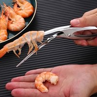 Effortlessly Peel and Devein Shrimp with this Stainless Steel Shrimp Peeler!