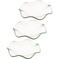 3Pcs Transparent Glass Oil Dish Replacement For Aromatherapy Lamp Wax Burner Heater Warmer Plate Bowl Incense Burner
