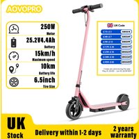AOVOPRO Electric Scooter for Kids 250W Battery life 10km Maximum Speed 15km/h Foldable Electric Scooter Suitable for Teenag
