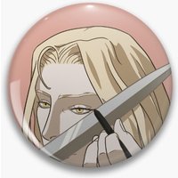 Alucard In The Morning Castlevania Soft Button Pin Creative Collar Gift Clothes Lapel Pin Women Metal Decor Cartoon Jewelry