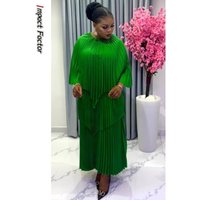 Casual Pleated Irregular 2 Piece Set Women Solid Color Loose Tops High Waist Patchwork Design Skirts Fashion New