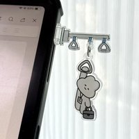 Office Worker Desk Decor Rabbit Ornaments Acrylic Creative Funny Computer Decoration Gift for Coworkers