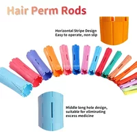 Бигуди Hair Perm Rods Cold Wave Rods Plastic Perming Rod Hair Curling Rollers Curlers Steel Pintail Comb Hair Curler No Heat 헤어롤