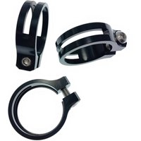 No logo new Aluminum Bike Seatpost Collar Clamp 37mm Big Size Bolt Fixed Type Seat Post Clamp MTB bicycle parts