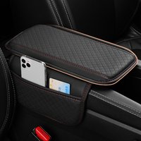 Car Armrest Box Booster Cushion With Storage Bag Anti Scratch Center Console Box Protect Cover Heightening Pad