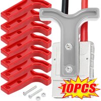 For Anderson Plug Pull Handle Caravan Solar Battery Quick Disconnect Connector Safe Release T Handle Red Gray Auto Accessories
