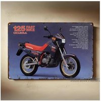AliExpress NONE Gilera 125 fast bike Motorcycle Metal Poster - Collectable Sign - Size: