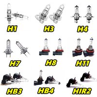 10PCS 12V 3200K H1 H3 H4 H7 HB3 HB4 HIR2 H8 H9 H11 H15 Halogen Bulbs, Front Fog Light Replacement For Car Headlight Auto Lamp