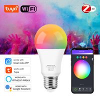 Tuya Wifi Smart Light Bulb RGB E27 Zigbee Led Bulb Smart Home Tuya Zigbee Lamp 110V 220V Alexa Smart Lamp For Google Home