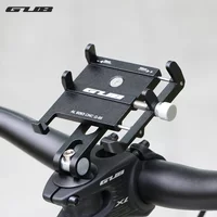 GUB Bicycle Mobile Phone Holder Aluminum Navigation Bike Phone Holder for 3.5-7.2" MTB Road Cycling Stem Headset Cover Bracket