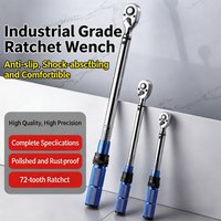 Adjustable Torque Wrench Set 1/4 3/8 1/2 Drive High Precision Cr-V Steel Ratchet Spanner Socket Repair Tool For Car Bike Moto