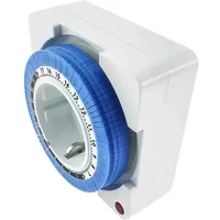 24 Hours EU Timer Switch Timer Plug in Mechanical Grounded Programmable Smart Countdown Switch Socket Indoor Auto Power off