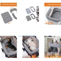 0XLD Pet Carriers Cushion Side Protectors Pad NonSlip Strollers Pad for Mostly Pet Strollers Easy Use Polyester Construction