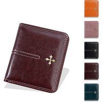 1Pcs Ultra-Thin Women's Wallet, Mini Short Wallet, Snap Button 70% off Card Holder, Suitable for Daily Use, Fashionable Versatile Luxury Clutch and Coin Purse for Women
